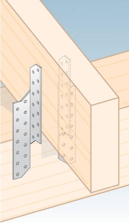 LK2 ŁĄCZNIK KROKWIOWY CIESIELSKI 170x32 PRAWY 1szt