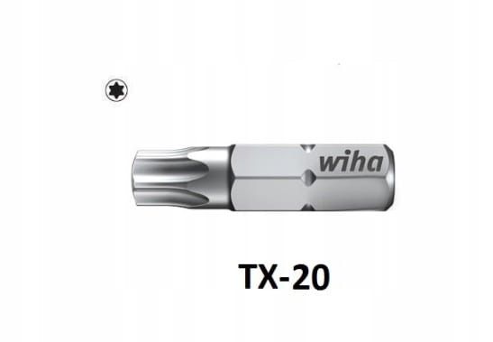 BIT GROT TORX 20 T20x25 mm WIHA 1szt