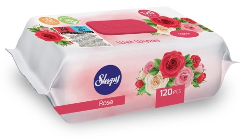 Sleepy chusteczki nawilżane Rose róża 12x120szt w opak.