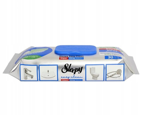 Chusteczki nawilżane celuloza Sleepy w opakowaniu 30 szt. zielony