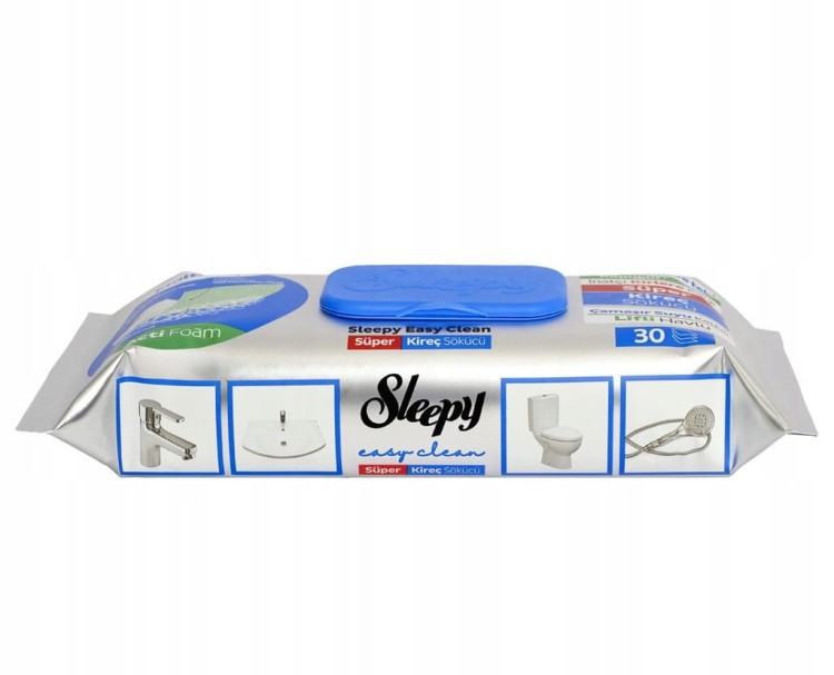 Chusteczki nawilżane celuloza Sleepy w opakowaniu 30 szt. zielony