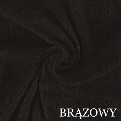 PRZEŚCIERADŁO Z GUMKĄ JERSEY BAWEŁNA 160X200 + 25CM BRĄZOWY