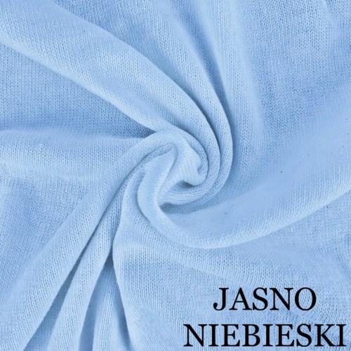 PRZEŚCIERADŁO Z GUMKĄ JERSEY BAWEŁNA 160X200 + 25CM JASNONIEBIESKI