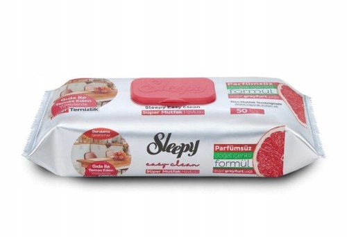CHUSTECZKI DO SPRZĄTANIA ZAPACH OLEJEK GREJPFRUT 1X50SZT EASY CLEAN SLEEPY