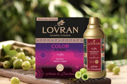 LOVRAN COLOR & DARK Proszek do Prania Kolorów i Czarnego 2,5kg 50prań Amla