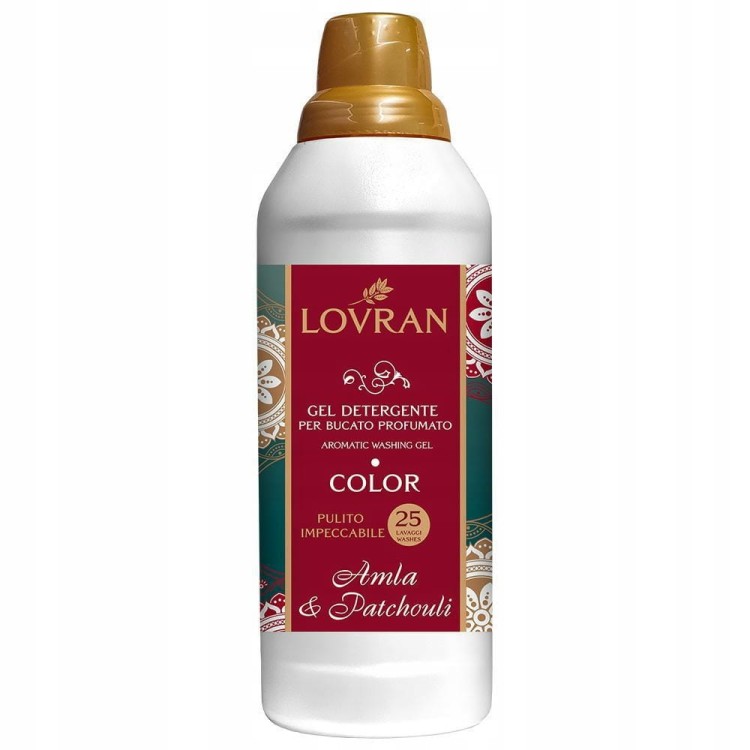 LOVRAN Żel do Prania Kolorów Amla Patchouli 1L 25 Prań