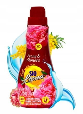PLYN DO PLUKANIA TKANIN perfume SIO LIONA 750ML ZAPACH PIWONIA I MIMOZA