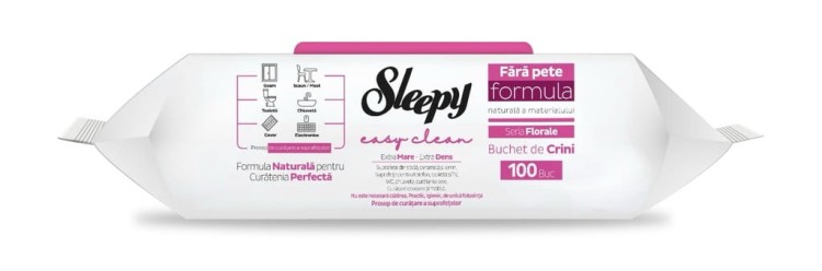 CHUSTECZKI DO SPRZĄTANIA ZAPACH LILII 3x100 SZT LIMITOWANA EDYCJA SLEEPY