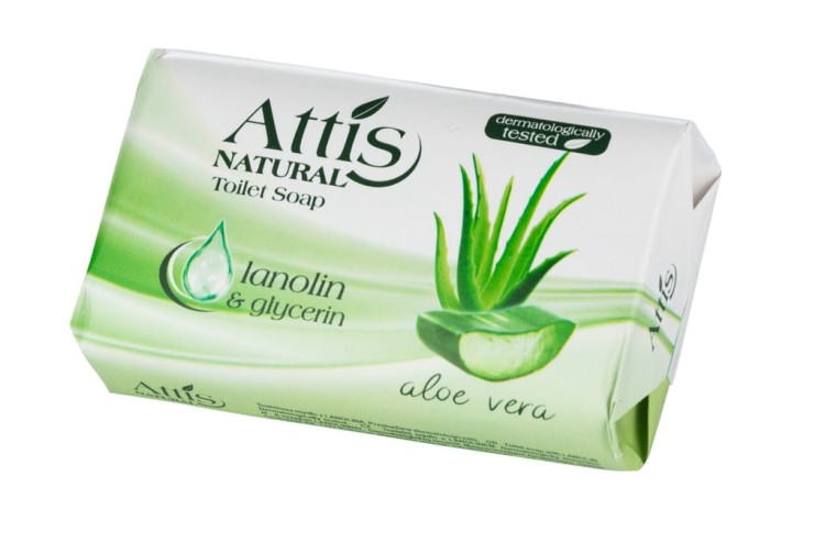 ATTIS Mydło w kostce do rąk Aloe Vera ALOESOWE 100 g
