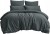JEDNOLITY KOMPLET POŚCIELI COMFORT 160X200 TRZYCZĘŚCIOWY CIEMNOSZARY