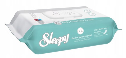 CHUSTECZKI NAWILŻANE ODŚWIEŻAJĄCE DO MYCIA CIAŁA SLEEPY 1X50 XL