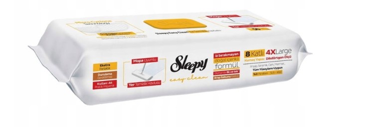 Ściereczki SLEEPY do mycia podłóg nawilżane Wkłady mokre do mopa 50szt x3