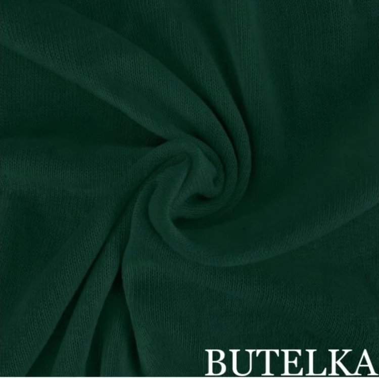 PRZEŚCIERADŁO Z GUMKĄ JERSEY BAWEŁNA 160X200+25CM Butelkowa Zieleń
