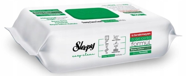 2x Sleepy chusteczki ręczniki XXL nawilż. do czyszczenia uniwersalne 100szt