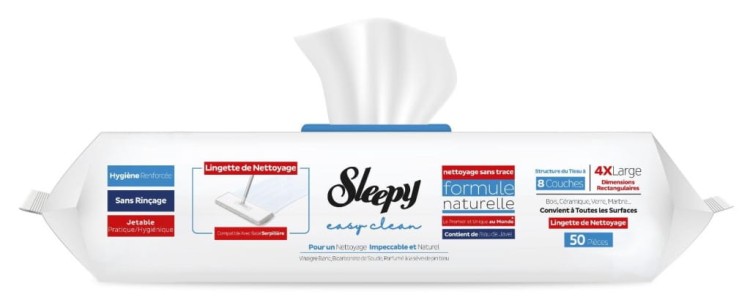 Sleepy mokre wkłady do mopa 50szt w opak. ekstra mocne 4XL