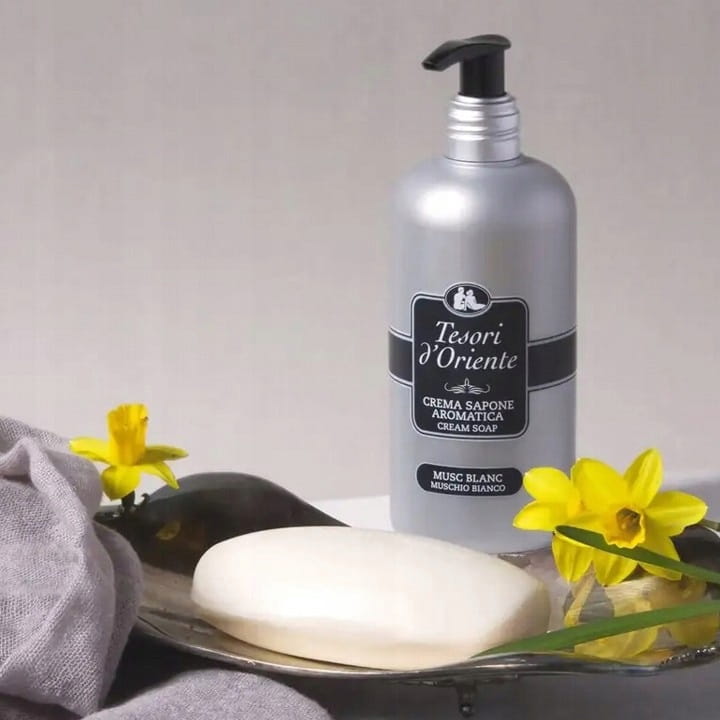 Mydło do rąk Tesori d'Oriente Białe Piżmo 300 ml 350 g