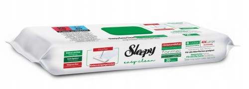 WKŁADY DO MOPA NAWILŻANE ŚCIERKI JEDNORAZOWE SLEEPY 1X20 4XL