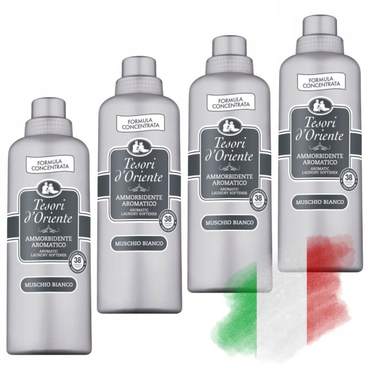 Płyn do płukania Tesori d'Oriente 4x760 ml Muschio Bianco 152 prania