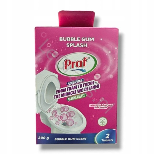 Praf - Bubble Bang tabletki do czyszczenia toalet z pianą, 2 szt. po 100 g