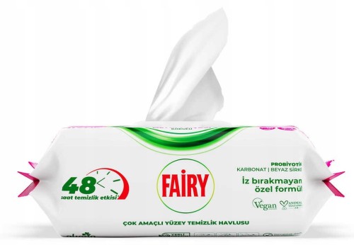 Chusteczki nawilżane Fairy wiskoza antybakteryjne 100 szt.