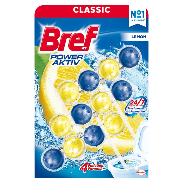Bref zawieszka do toalety 3 x 50 g Lemon Power Aktiv