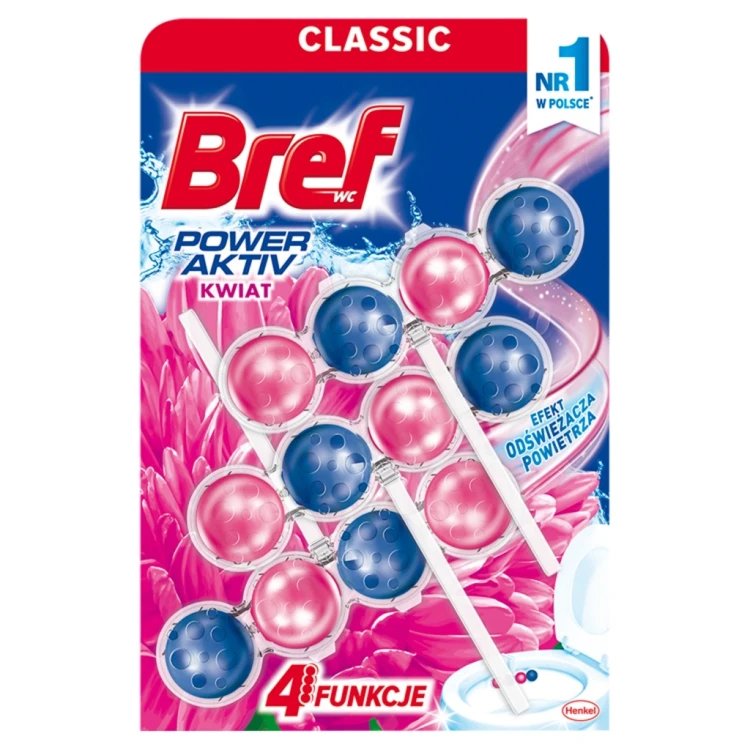 Środek do toalet Bref zawieszka antybakteryjna Flower 3 szt.