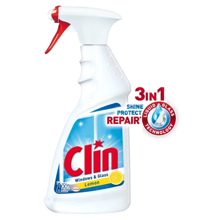 Clin płyn do mycia szyb i luster cytryna 500ml spray