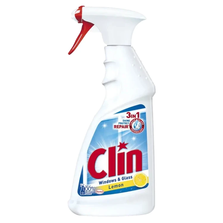 Clin płyn do mycia szyb i luster cytryna 500ml spray