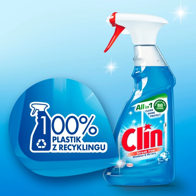 Płyn do mycia szyb i luster Clin 500ml Crystal