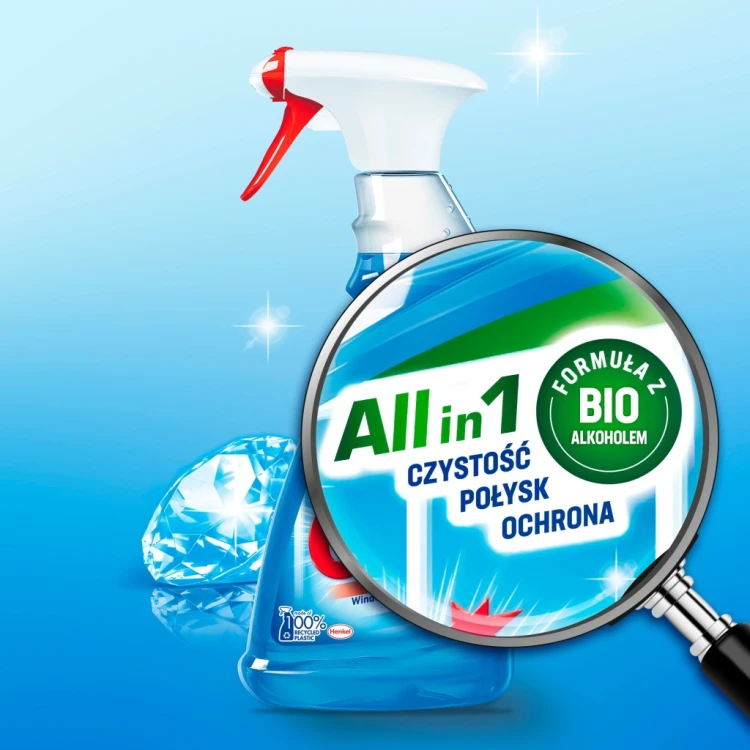 Płyn do mycia szyb i luster Clin 500ml Crystal