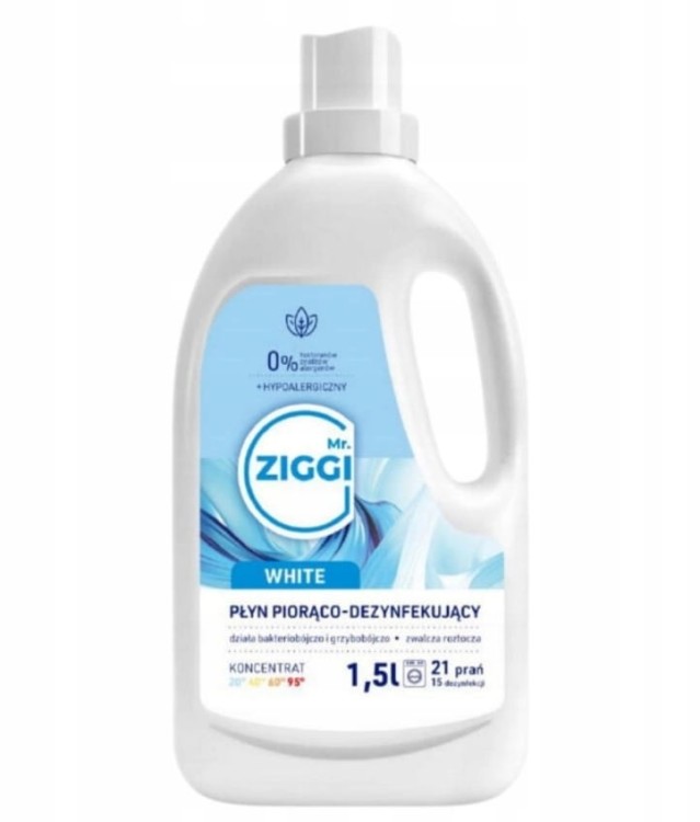 Płyn do prania białego Mr. Ziggi 1,5 l