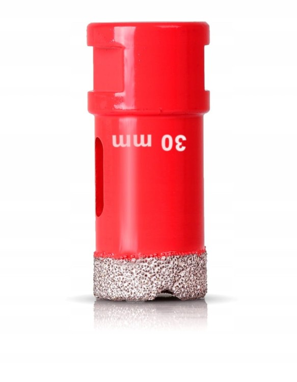 OTWORNICA DO GRESU 30 mm DIAMENTOWA WIERTŁO GLAZURY PŁYTEK KORONKA NA SUCHO