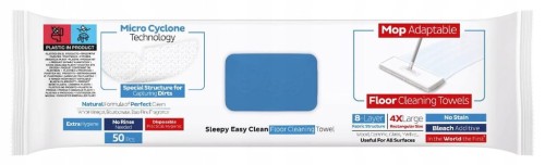 Sleepy mokre wkłady do mopa 50szt w opak. ekstra mocne 4XL