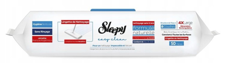 Sleepy mokre wkłady do mopa 50szt w opak. ekstra mocne 4XL