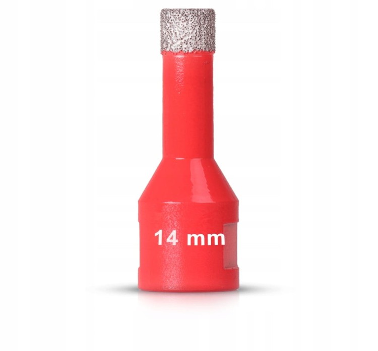 OTWORNICA DO GRESU 14 mm DIAMENTOWA WIERTŁO GLAZURY PŁYTEK KORONKA NA SUCHO