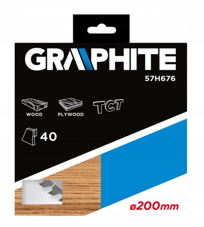 GRAPHITE Tarcza do pilarki 200mm 40 zębów (57H676)