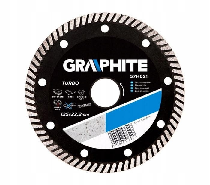 Graphite Diamentowa tarcza garnkowa 125x5x22,2mm turbo 57H890
