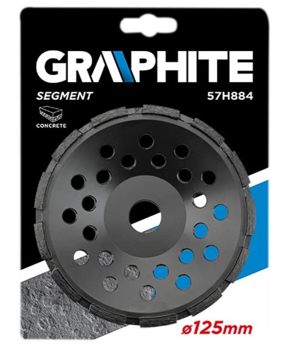 Tarcza diamentowa szlifierska 125 GRAPHITE 57H884