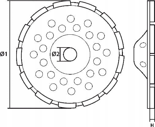 Tarcza diamentowa szlifierska 125 GRAPHITE 57H884