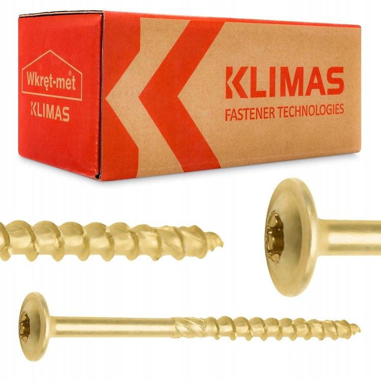 WKRĘTY CIESIELSKIE 6x200 TORX ŁEB Talerzowy 100szt